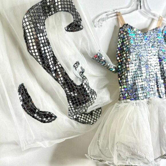 White Butterfly Dance Tutu - Picture 2 of 8